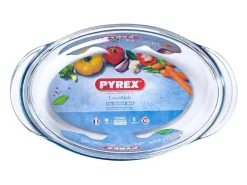 Cazuela Classis Vidrio Pyrex 4,1L ovalada con tapa 10x20x33 cm