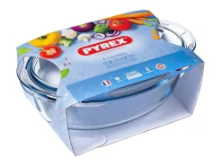 Cazuela Classis Vidrio Pyrex 4,1L ovalada con tapa 10x20x33 cm