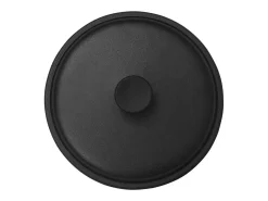 Cazuela de hierro fundido negra Ø26,5 cm 5L - cocción uniforme, compatible con gas, eléctrica y fuego