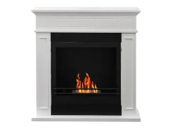 Chimenea de bioetanol biochimenea de suelo JEFFERSON Blanco L 89,5 x H 90,5 x D 28