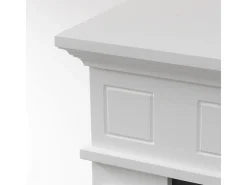 Chimenea de bioetanol biochimenea de suelo JEFFERSON Blanco L 89,5 x H 90,5 x D 28