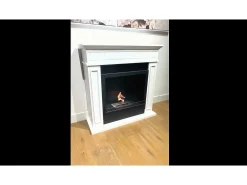 Chimenea de bioetanol biochimenea de suelo JEFFERSON Blanco L 89,5 x H 90,5 x D 28