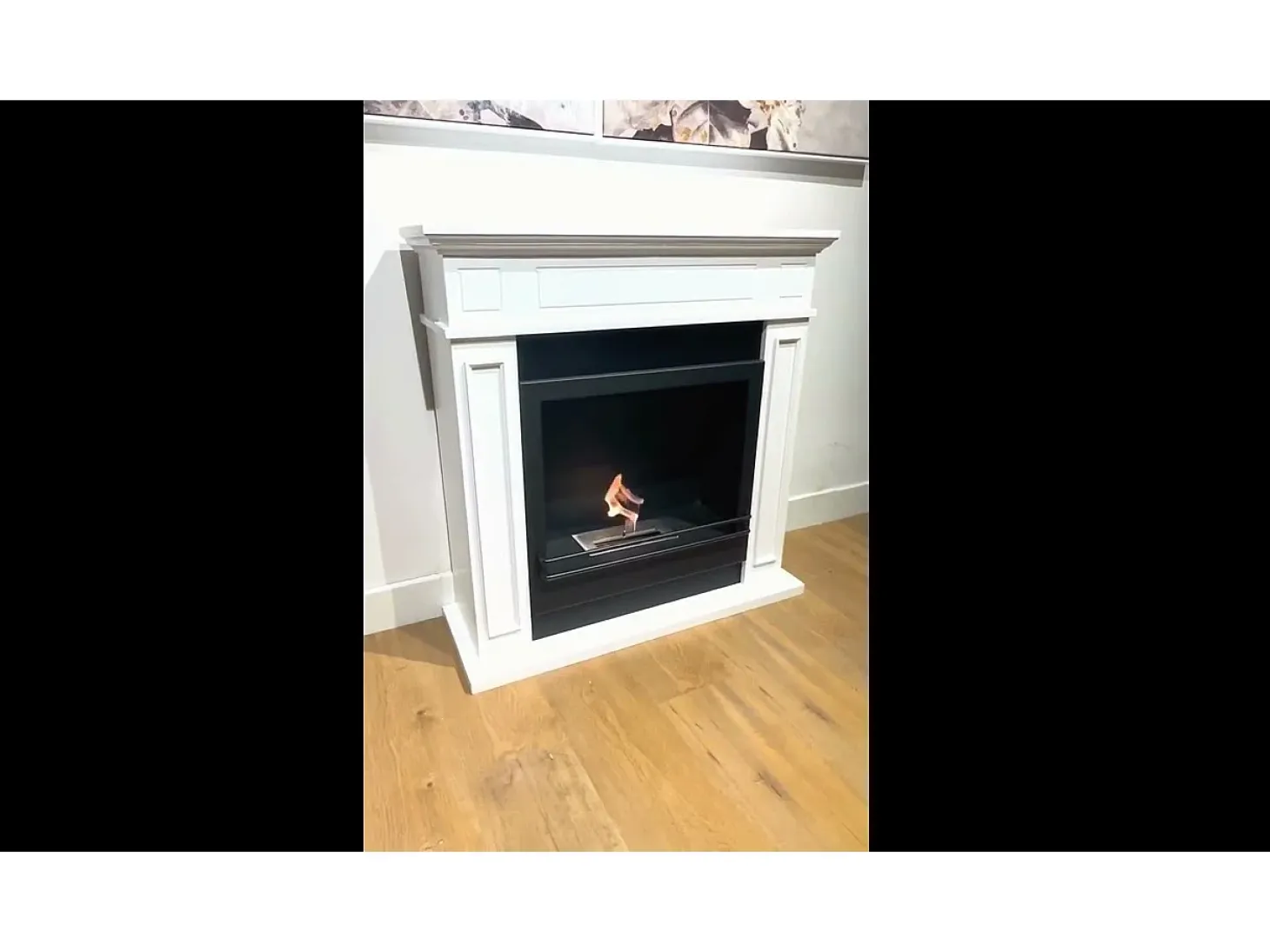 Chimenea de bioetanol biochimenea de suelo JEFFERSON Blanco L 89,5 x H 90,5 x D 28