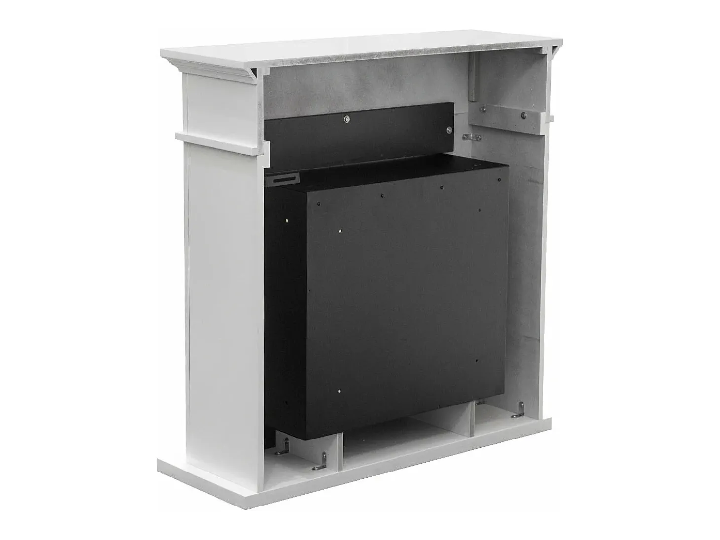 Chimenea de bioetanol biochimenea de suelo JEFFERSON Blanco L 89,5 x H 90,5 x D 28