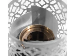 Chimenea de bioetanol biochimenea de mesa TOLOSA Blanco D20 x H49,5 interior exterior