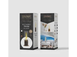 Chimenea de bioetanol biochimenea de mesa TOLOSA Blanco D20 x H49,5 interior exterior