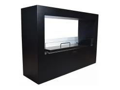 Chimenea de bioetanol de pie Giotto S Black 100x30x70 para interior/exterior