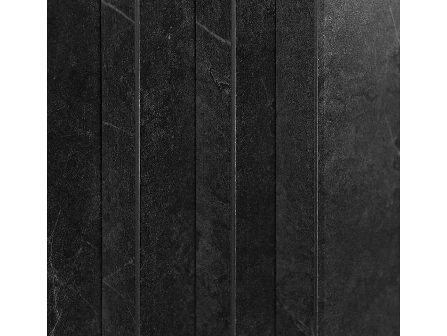 Chimenea de bioetanol de pie BELLINI de madera efecto mármol negro, fabricada en Italia, L96 x P35 x H96