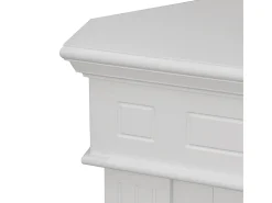 Chimenea de bioetanol de esquina, chimenea de suelo de esquina FORD Blanco L110 x P63 x H102