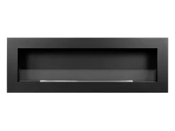 Chimenea de bioetanol de pared Biochimenea 120x40 SIENA 120 Negra