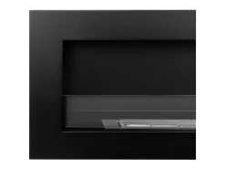 Chimenea de bioetanol de pared SIENA 120 negra 120x40