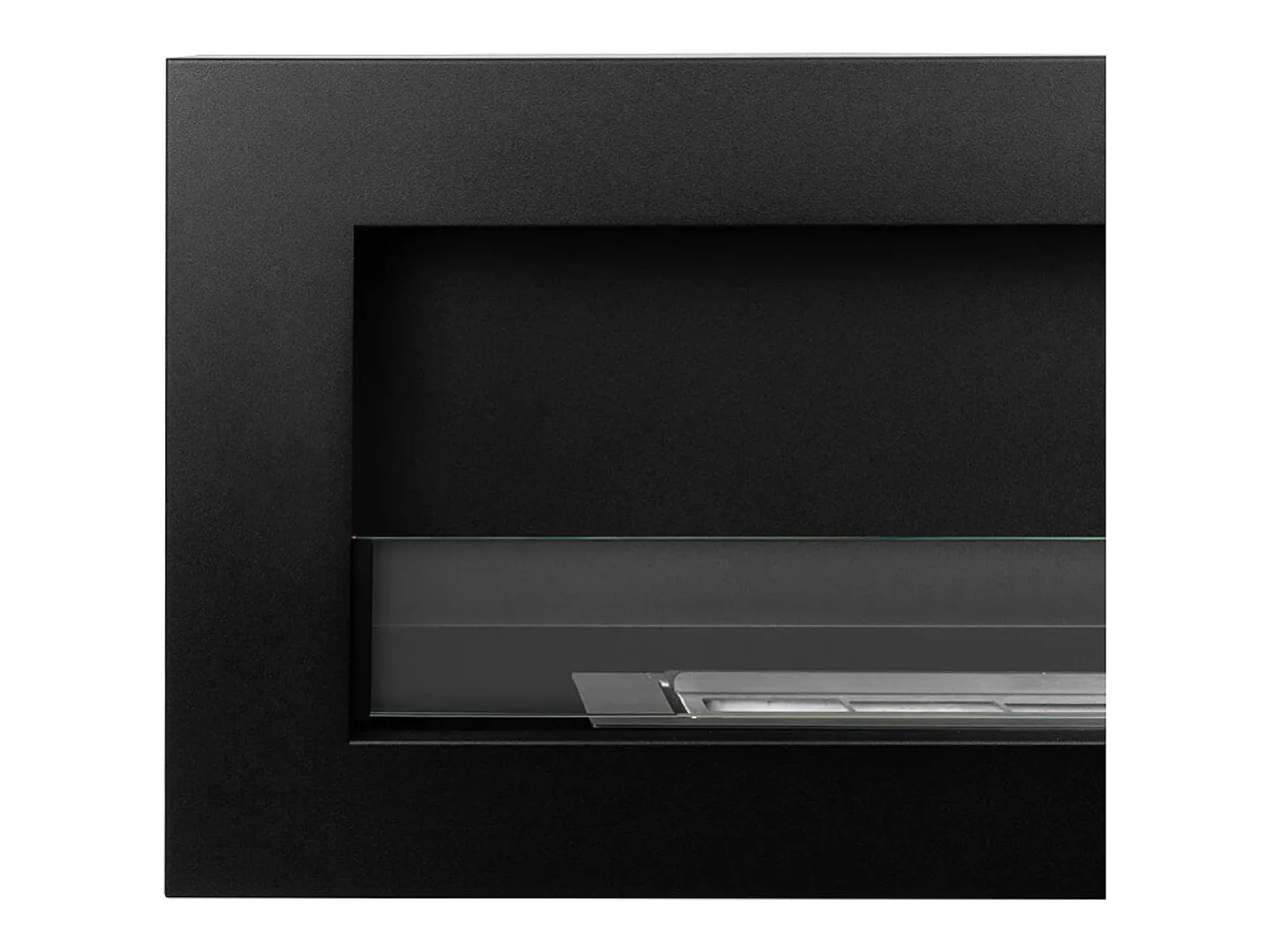 Chimenea de bioetanol de pared SIENA 120 negra 120x40