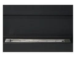 Chimenea de bioetanol de pared Siena Black, L 90 x P 12 x H 40