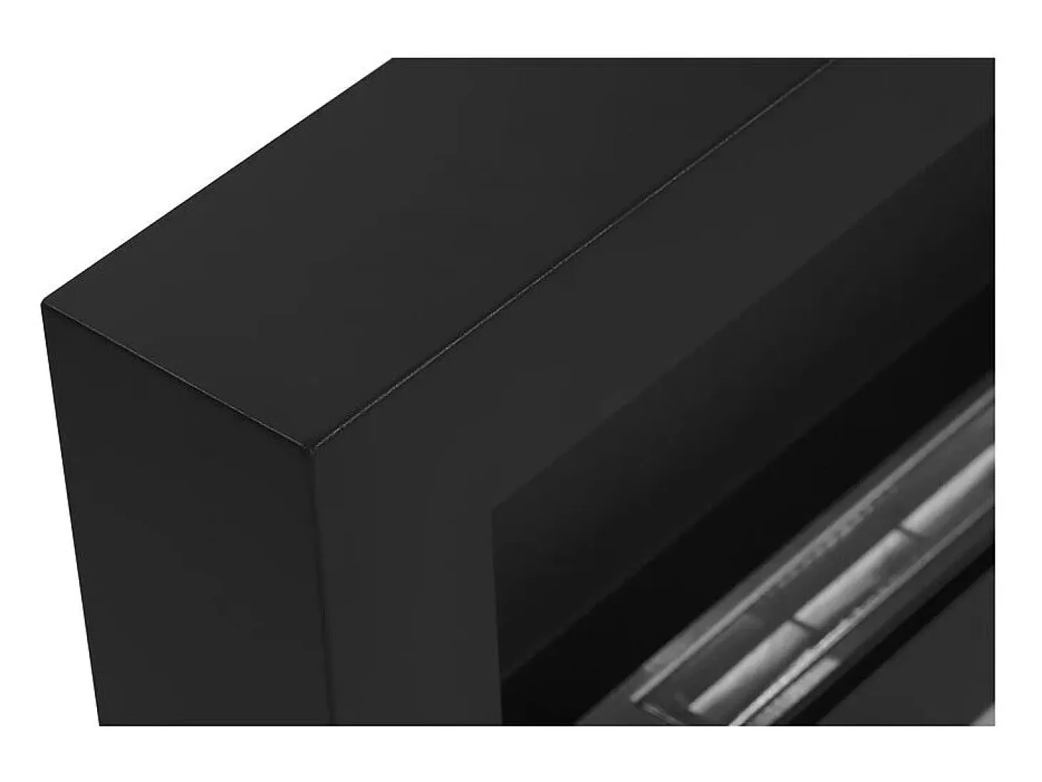 Chimenea de bioetanol de pared Siena Black, L 90 x P 12 x H 40