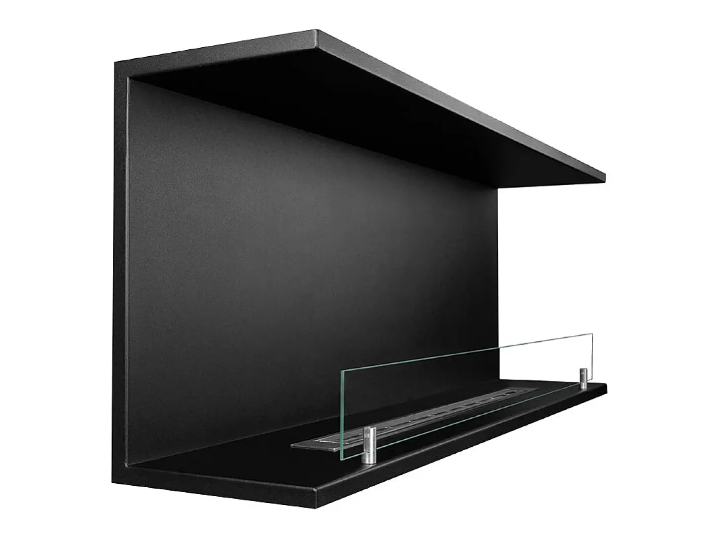 Chimenea de bioetanol empotrada TREVI 120, 3 lados, 3 lados abiertos, 120x50 cm