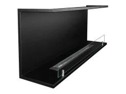 Chimenea de bioetanol empotrada TREVI 120, 3 lados, 3 lados abiertos, 120x50 cm
