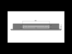Chimenea de bioetanol empotrada Frame 1500 SimpleFire con cristal negro