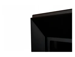 Chimenea de bioetanol empotrada Frame 1200 SimpleFire con cristal - Negro mate