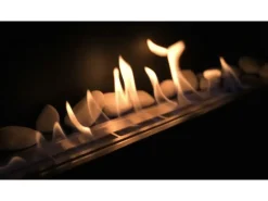 Chimenea de bioetanol Livorno Black de pared o empotrada, L 90 x P 12 x H 40 con cristal