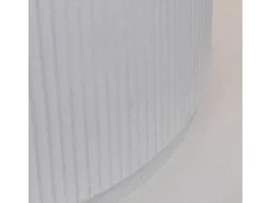 Chimenea de bioetanol MODIGLIANI Blanco Perla, brasero de suelo para interior y exterior, d.36 x h.56