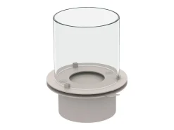Chimenea de bioetanol MODIGLIANI Blanco Perla, brasero de suelo para interior y exterior, d.36 x h.56