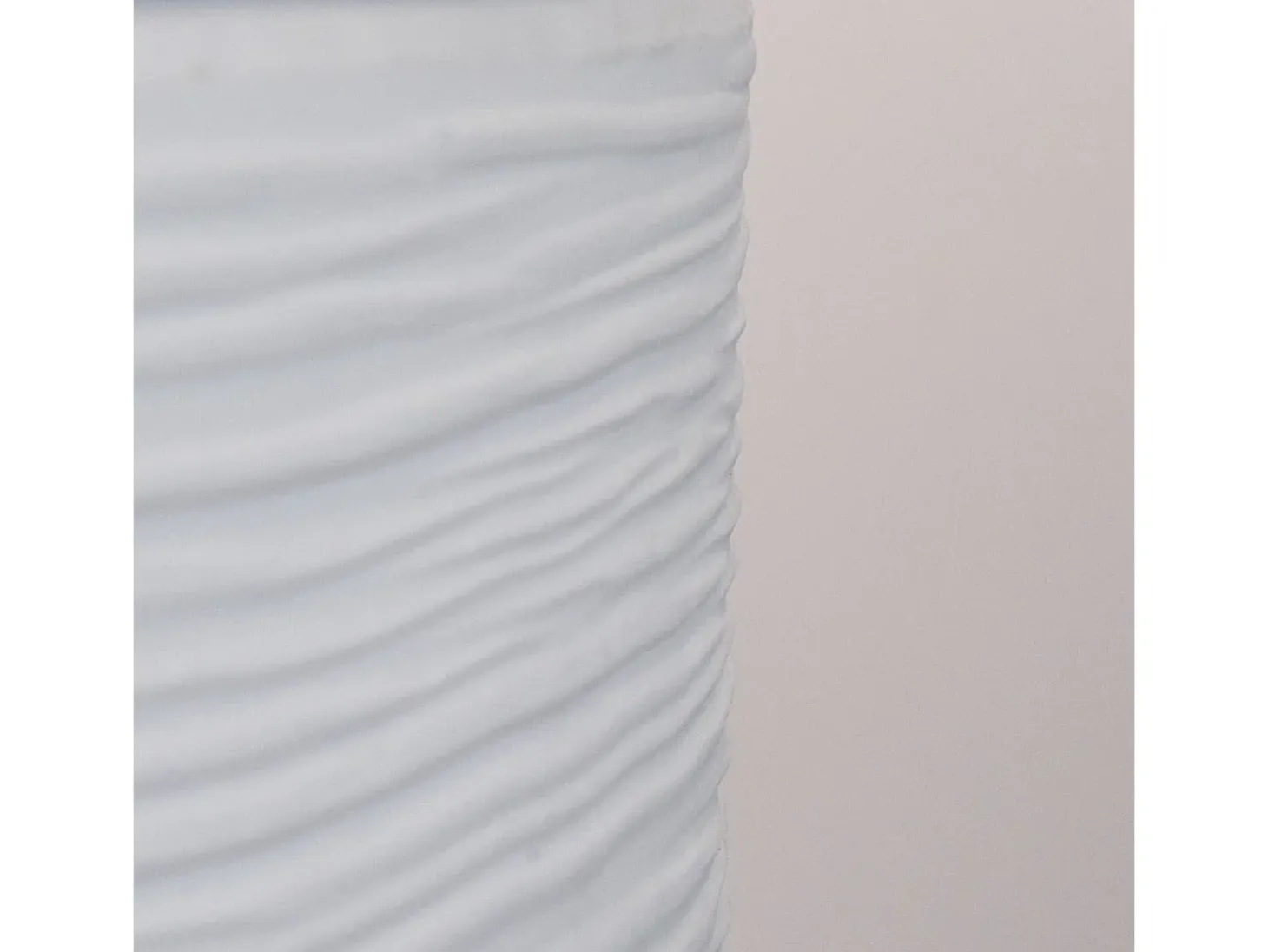 Chimenea de bioetanol RAFFAELLO Pearl White, brasero de pie para interior y exterior, d.35 x h.55
