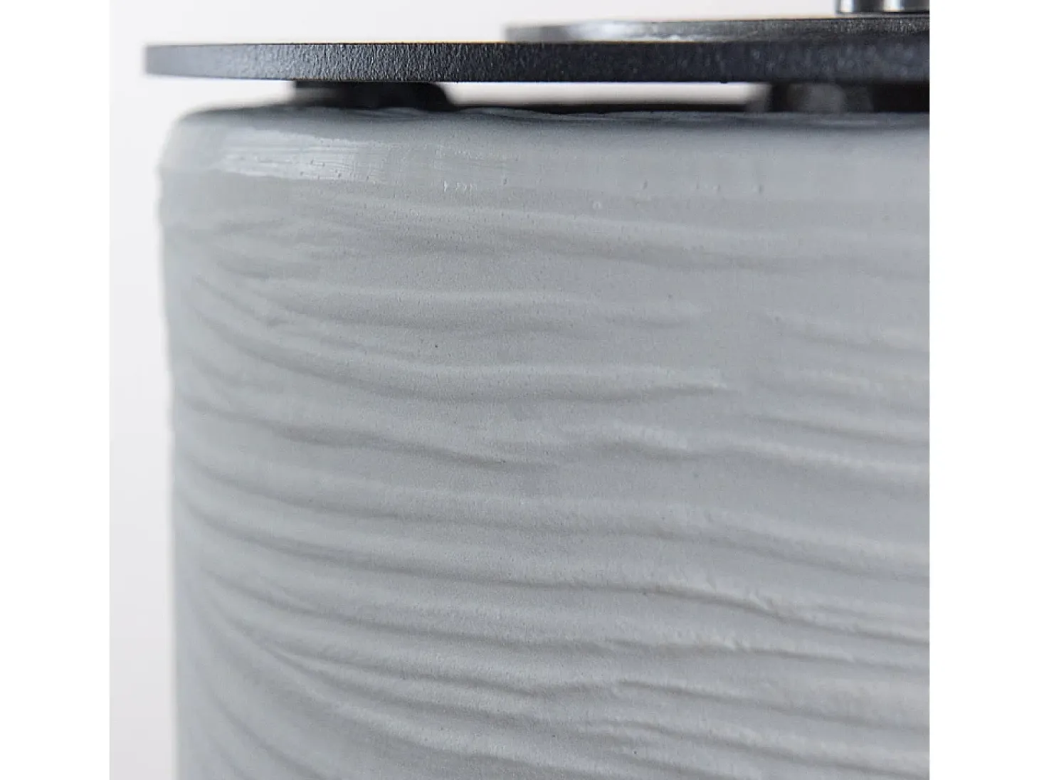 Chimenea de bioetanol RAFFAELLO Pearl White, brasero de pie para interior y exterior, d.35 x h.55
