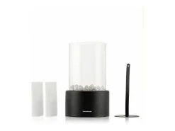 Chimenea de mesa Heatfir InnovaGoods bioetanol 150ml negro
