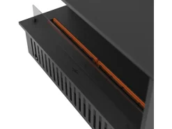 Chimenea de vapor de agua empotrada Corner L1200 con llama multicolor, efecto 3D y control mediante app, depósito de 2,4 l - 120 cm