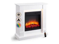 Chimenea eléctrica BALDERIA Ladina - Chimenea de pie - Blanca
