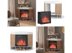 Chimenea eléctrica blanco 100x73x80 lynea