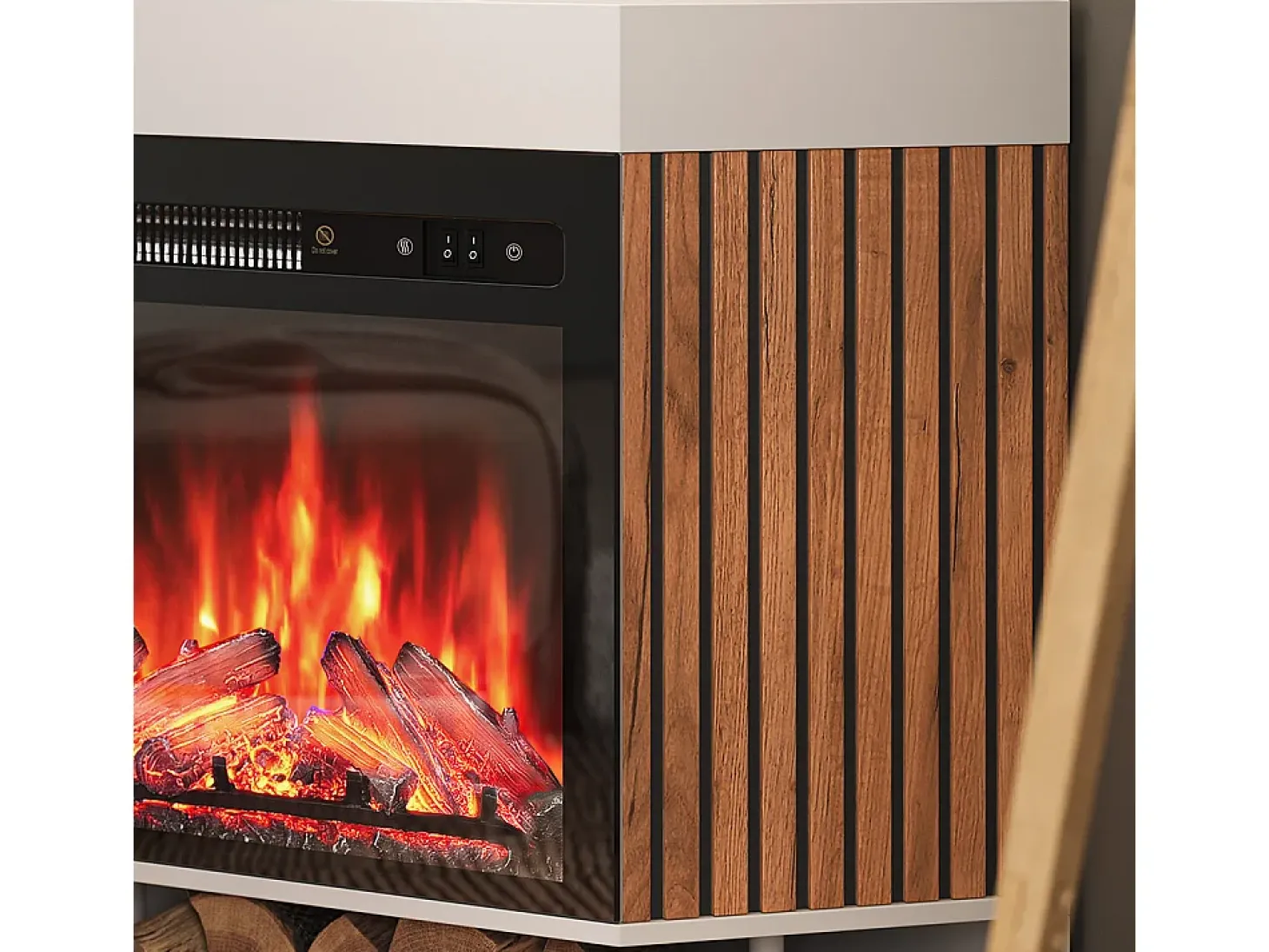 Chimenea eléctrica blanco 100x73x80 lynea