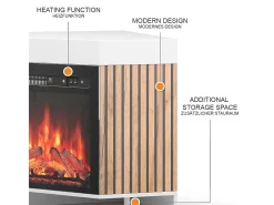 Chimenea eléctrica blanco 100x73x80 lynea