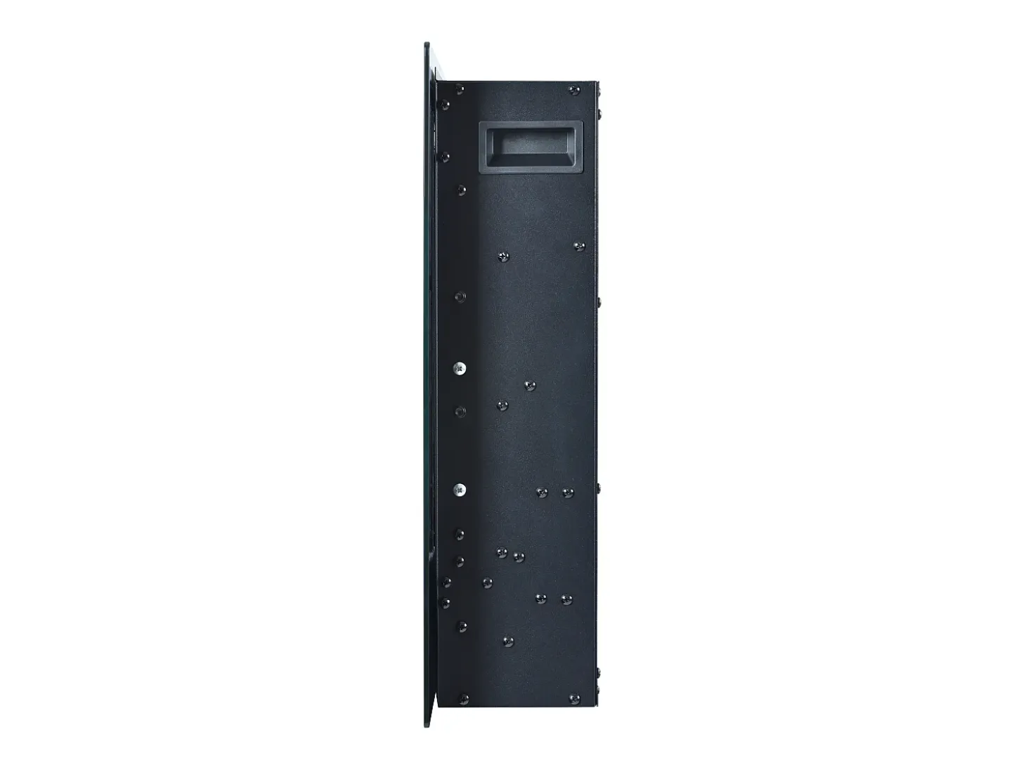 Chimenea eléctrica con 12 colores de llama - De pared o empotrada - Negra 106,5×46,5×12