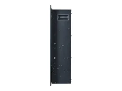 Chimenea eléctrica con 12 colores de llama - De pared o empotrada - Negra 106,5×46,5×12