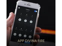 Chimenea eléctrica con quemador de vapor de agua 3D APP Inserto incorporado 100 PRO-LINE