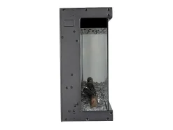 Chimenea eléctrica de pared, chimenea empotrada de 3 lados, BOSTON100 L101,6 x P20 x H44