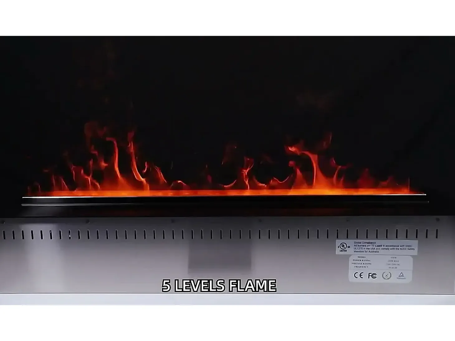 Chimenea eléctrica de vapor de agua con quemador incorporado 3D APP 100 PRO-LINE