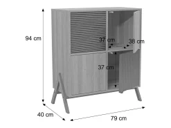 Cómoda MCW-O40, aspecto nogal
