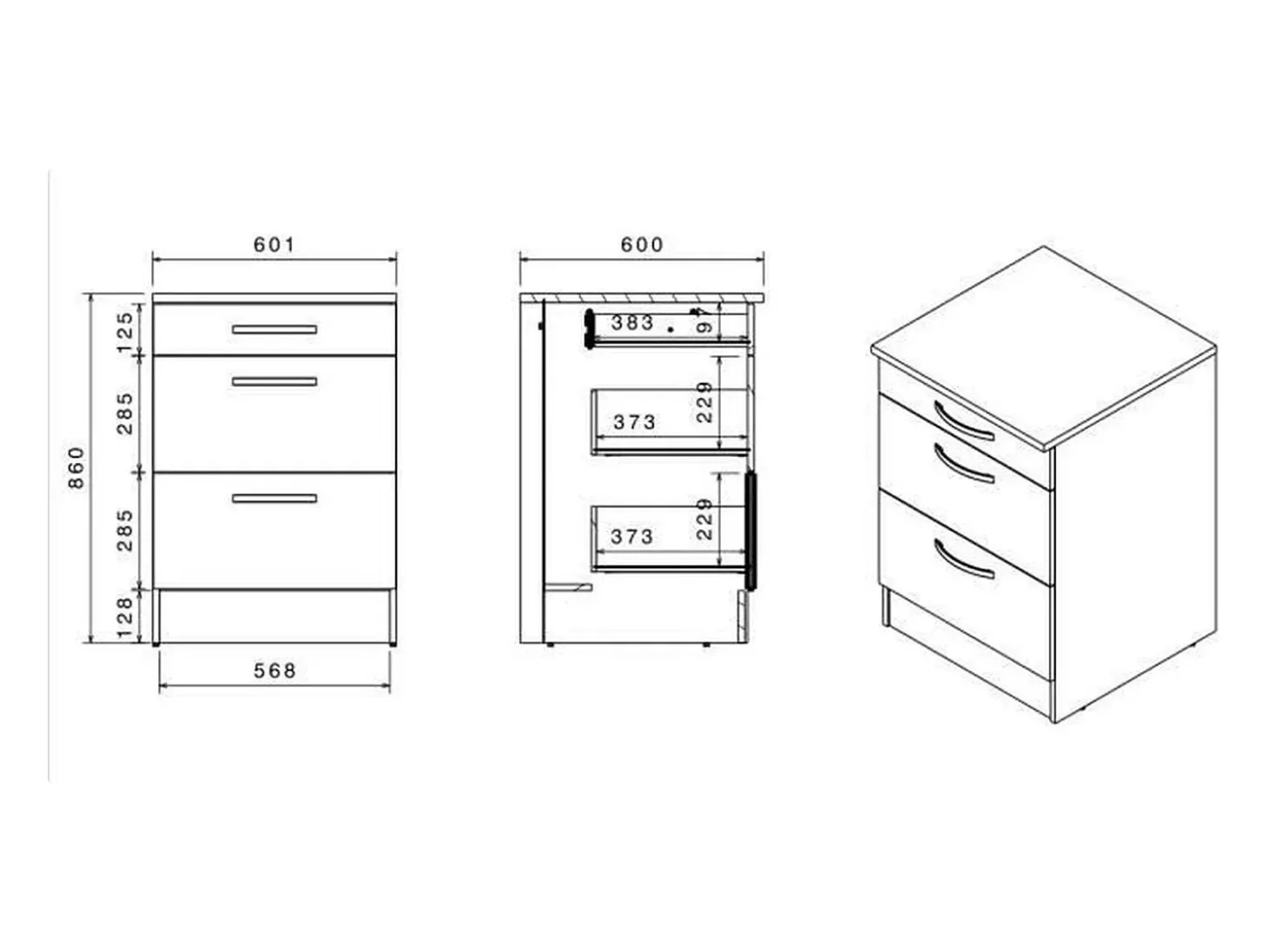 Cocina completa 300 cm - decoración de roble - encimera incluida