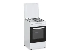 Cocina de gas con horno Svan SKKG4500TM 4 zonas 55L con tapa blanco 50 cm