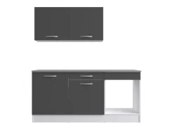 Cocina Modular Block Eko Blanco Gris 180 cm