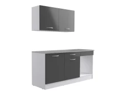 Cocina Modular Block Eko Blanco Gris 180 cm