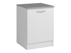 Cocina modular Eko blanca melamina con encimera 240 cm ancho