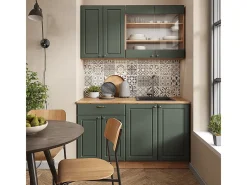 Cocina para solteros green-gold country/gold power roble 140x60x81.6 fame-line
