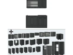 Cocina versátil antracita casa de campo/antracita 140x60x81.6 r-line