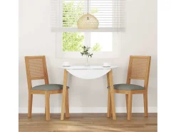 Cojines para sillas de comedor 2 piezas madera maciza caucho