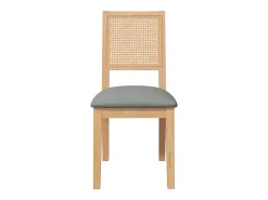 Cojines para sillas de comedor 2 piezas madera maciza caucho