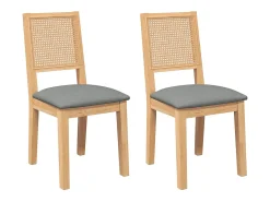 Cojines para sillas de comedor 2 piezas madera maciza caucho