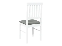 Cojines para sillas de comedor, 2 unidades, madera maciza blanca, caucho